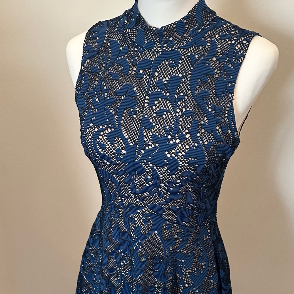 Bailey Blue Navy Lace Mini Dress - Picture 2 of 6